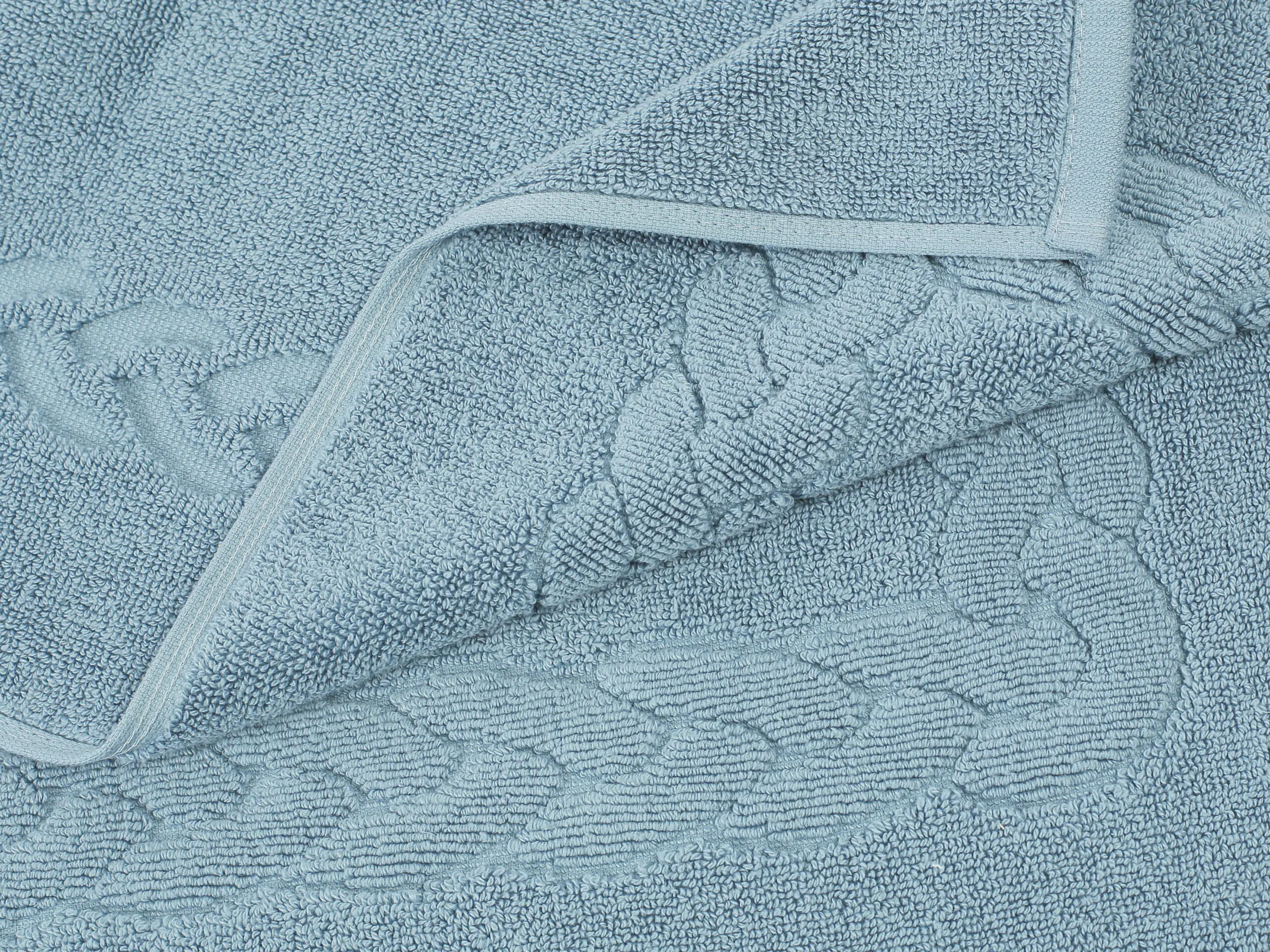 Koupelnová froté předložka světle modrá značky Škodák