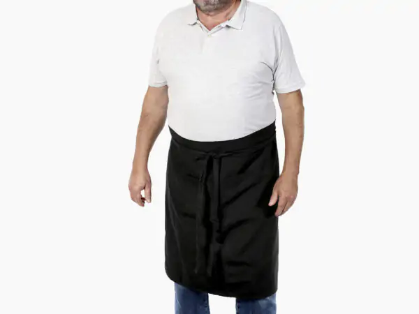 Pánské zástěra kolem pasu černá značky Škodák.