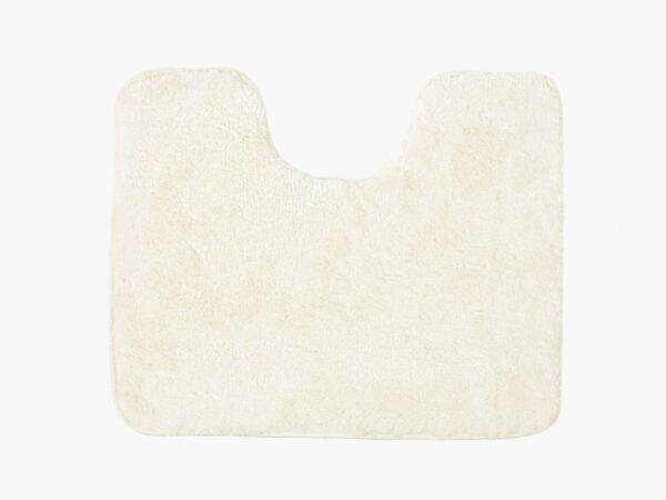 Dlouhochlupá koupelnová předložka / kobereček s výkrojem 50x60cm krémová značky Škodák