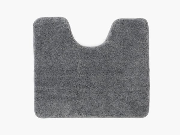 Dlouhochlupá koupelnová předložka / kobereček s výkrojem 50x60cm šedá značky Škodák
