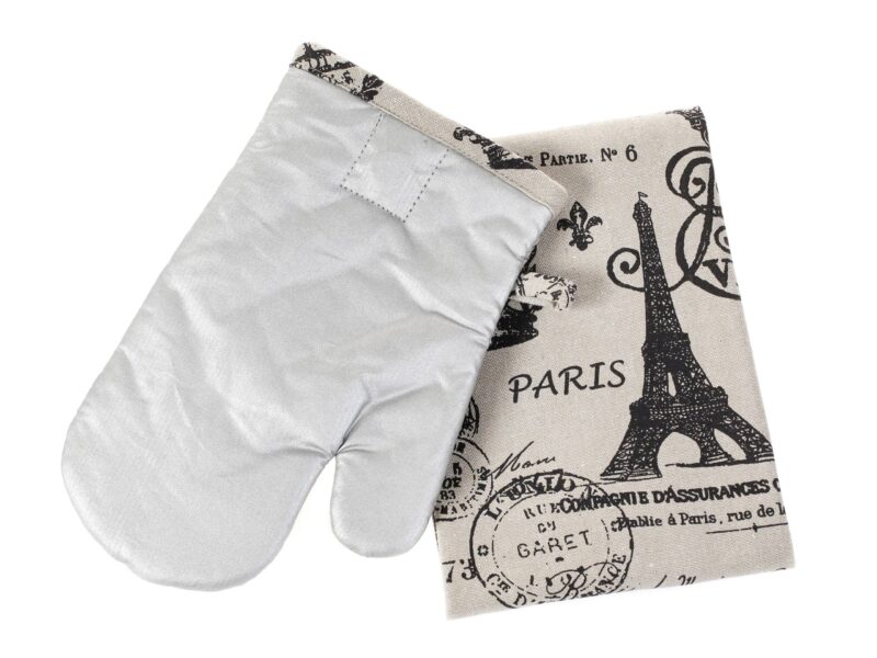 Set chňapka + utěrka Terra Paris režná značky Škodák