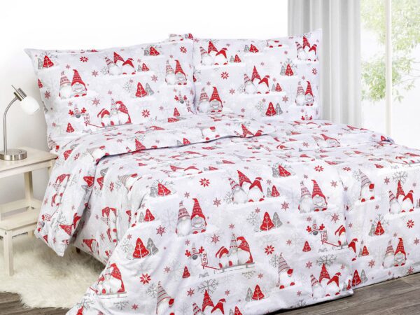 Bavlněné povlečení vánoční skřítci značky Škodák