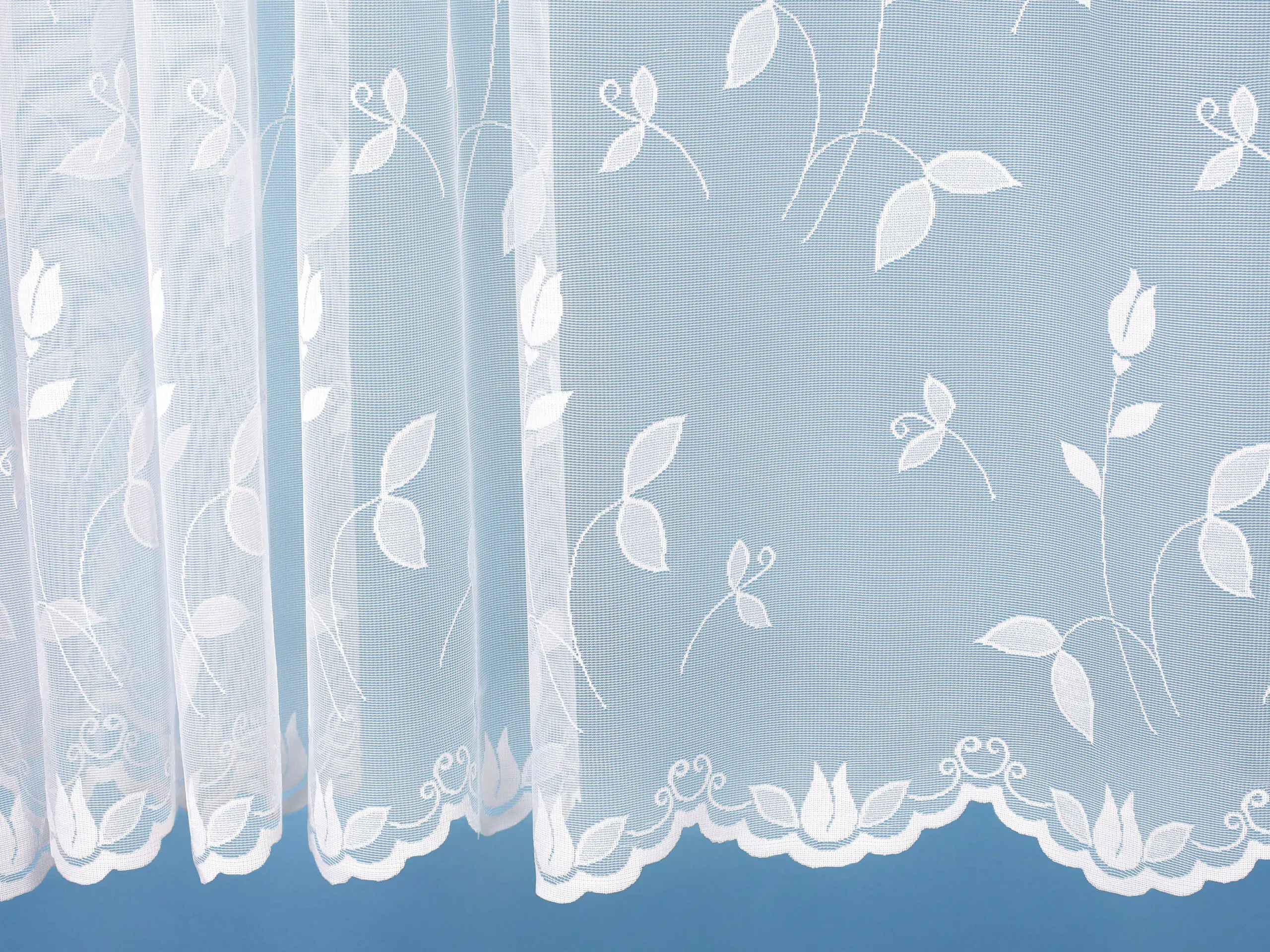 Žakárová záclona tulipány vzor 16258 značky Škodák.