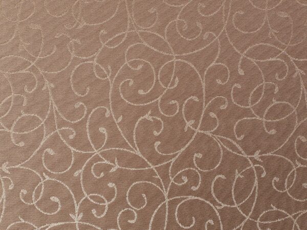 Saténově lesklý ubrus s perokresbou béžový značky Škodák.