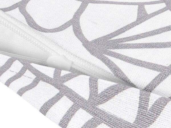 Bavlněný povlak na polštář šedé mandaly na bílé značky Škodák