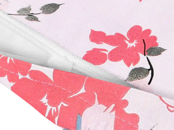 Bavlněný povlak na polštář vínové květy na růžové značky Škodák