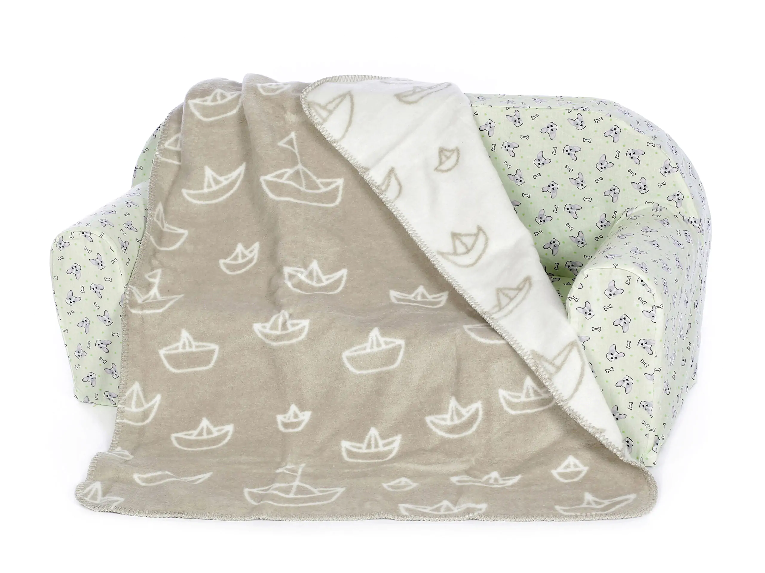 Dětská česaná deka Melisa loďky 75x100 cm.