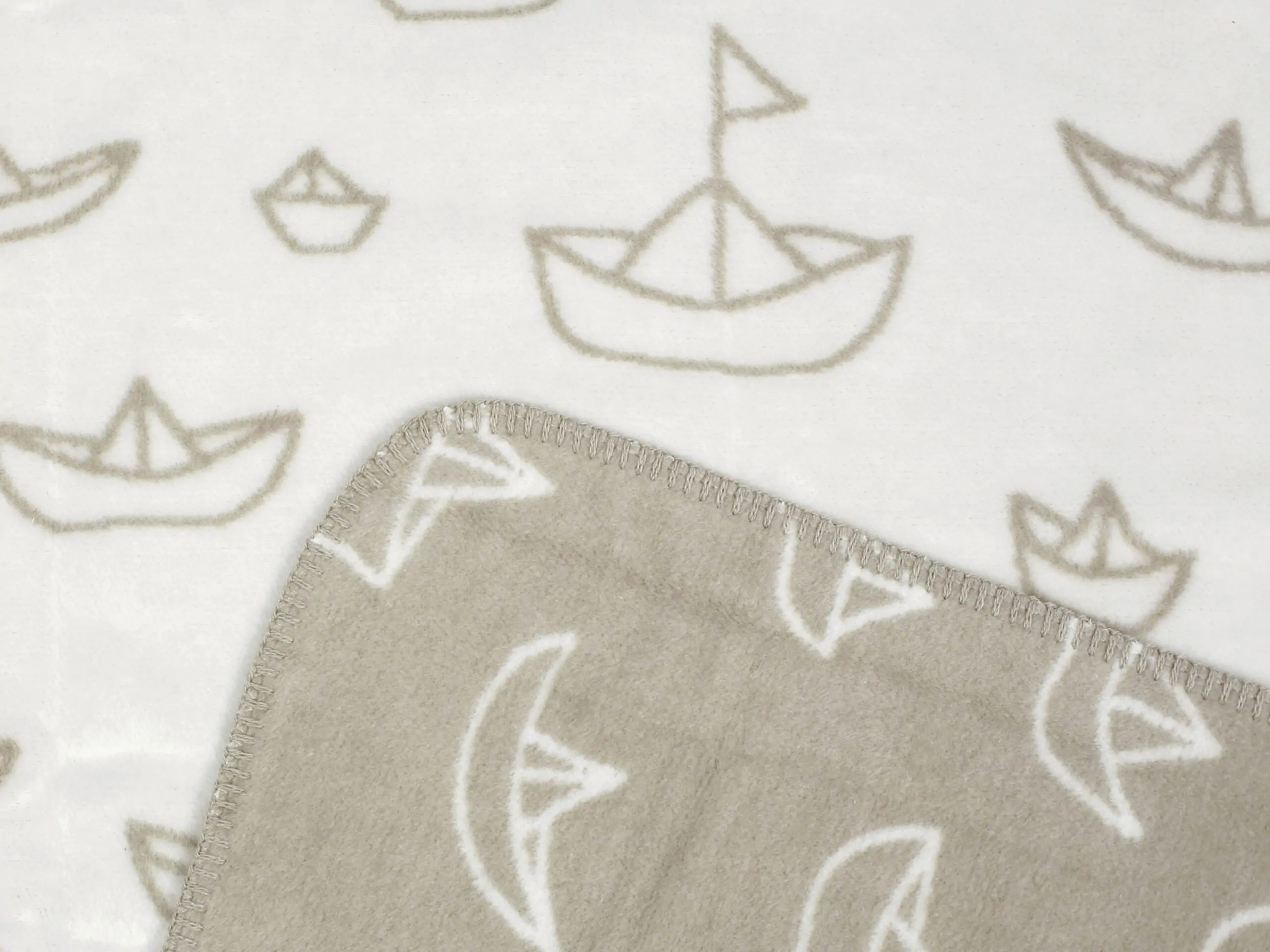 Dětská česaná deka Melisa loďky 75x100 cm.