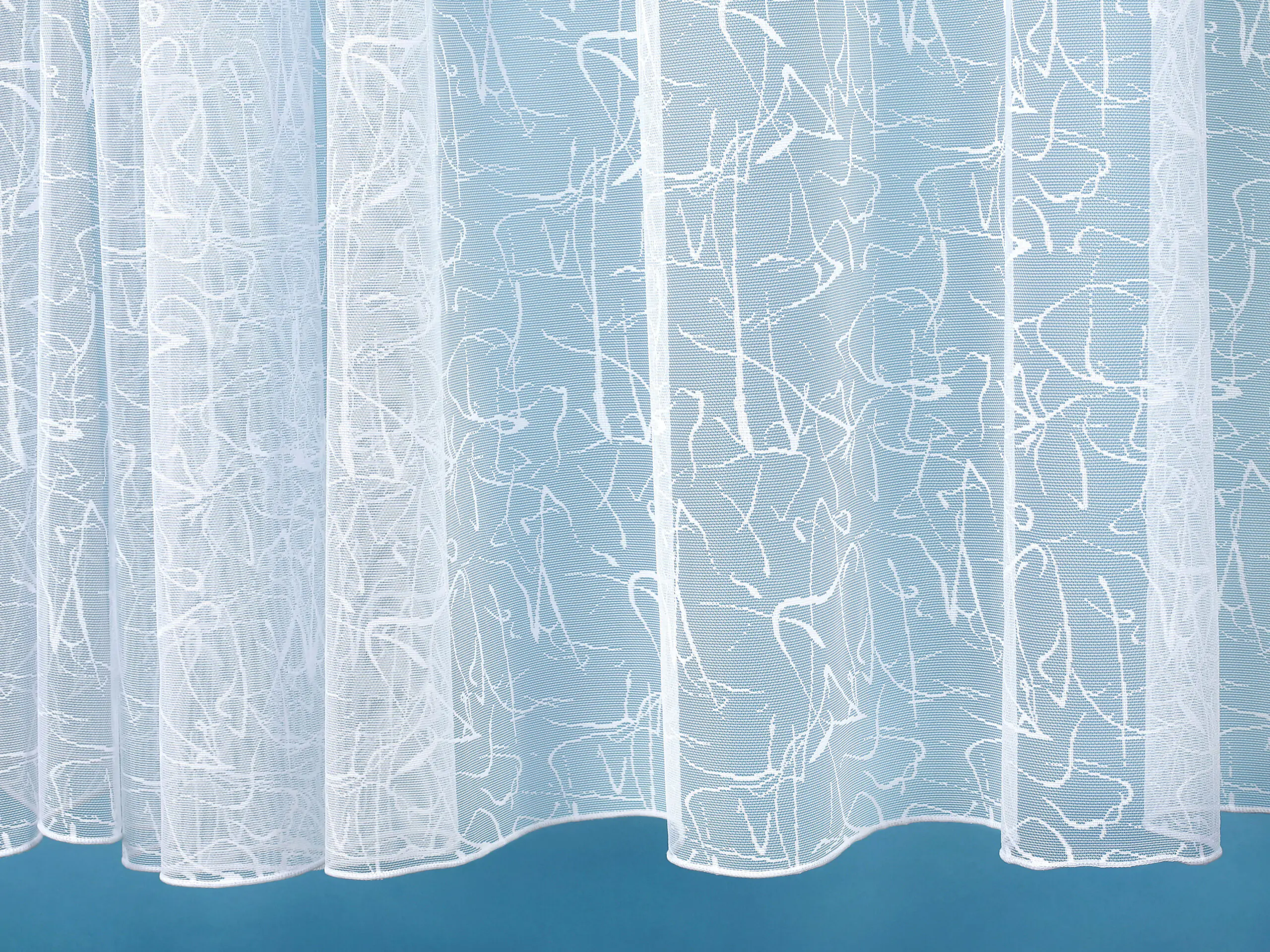 Žakárová záclona s olůvkem čáry vzor 3794 značky Škodák.