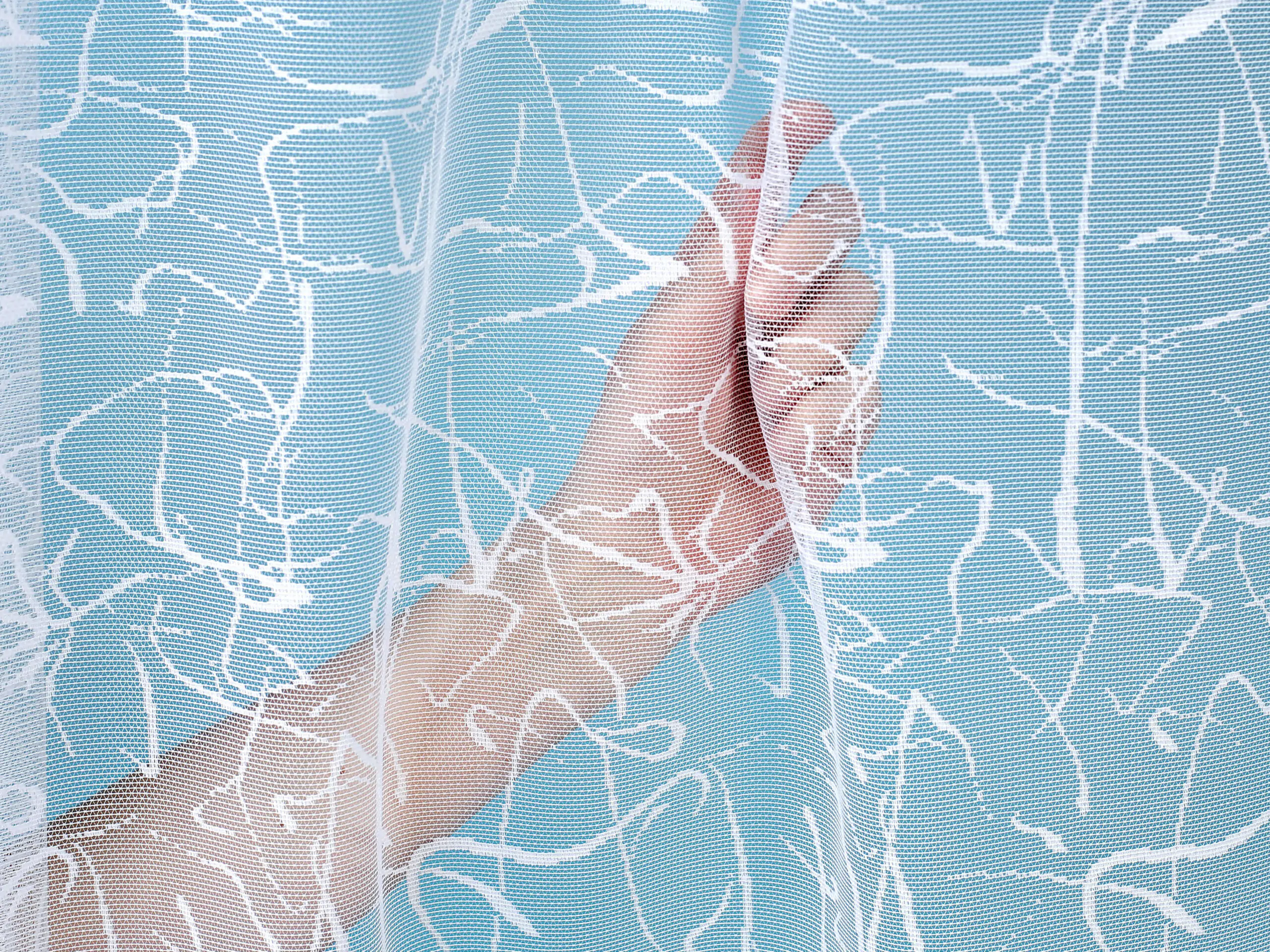 Žakárová záclona s olůvkem čáry vzor 3794 značky Škodák.