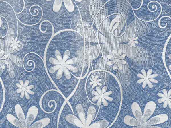 Žakárová záclona květy vzor 17502 značky Škodák.