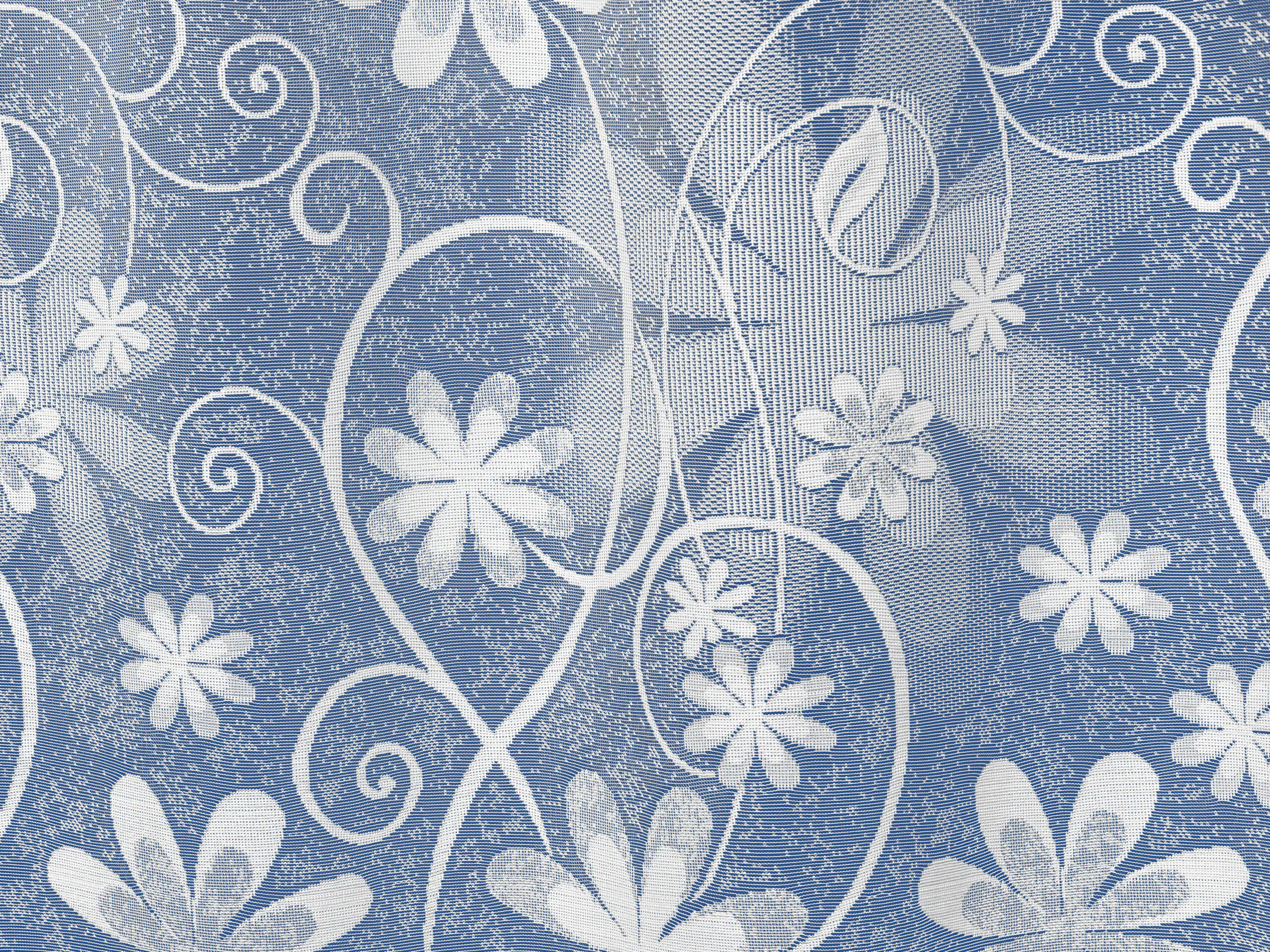 Žakárová záclona květy vzor 17502 značky Škodák.