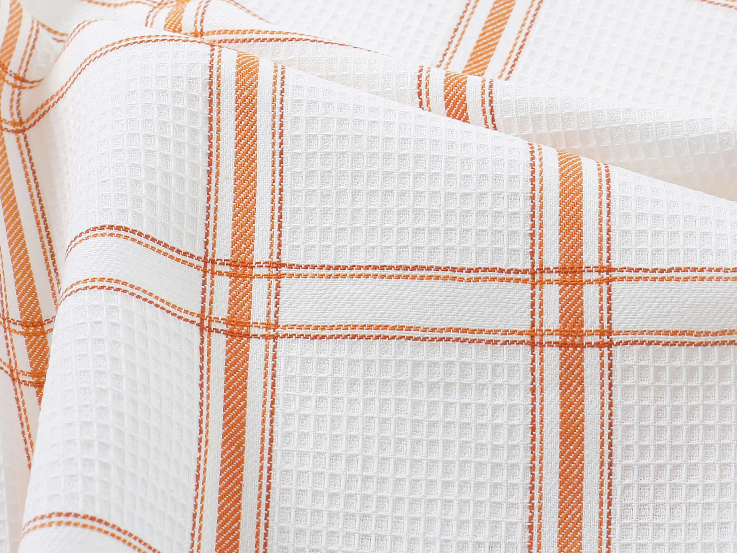 Vaflová utěrka s výšivkou juice na oranžovém káru 45x70cm značky Škodák.