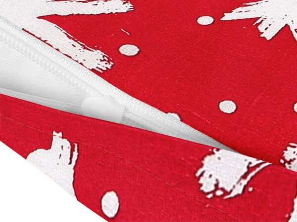 Bavlněný povlak na polštář bílé hvězdy na červené značky Škodák