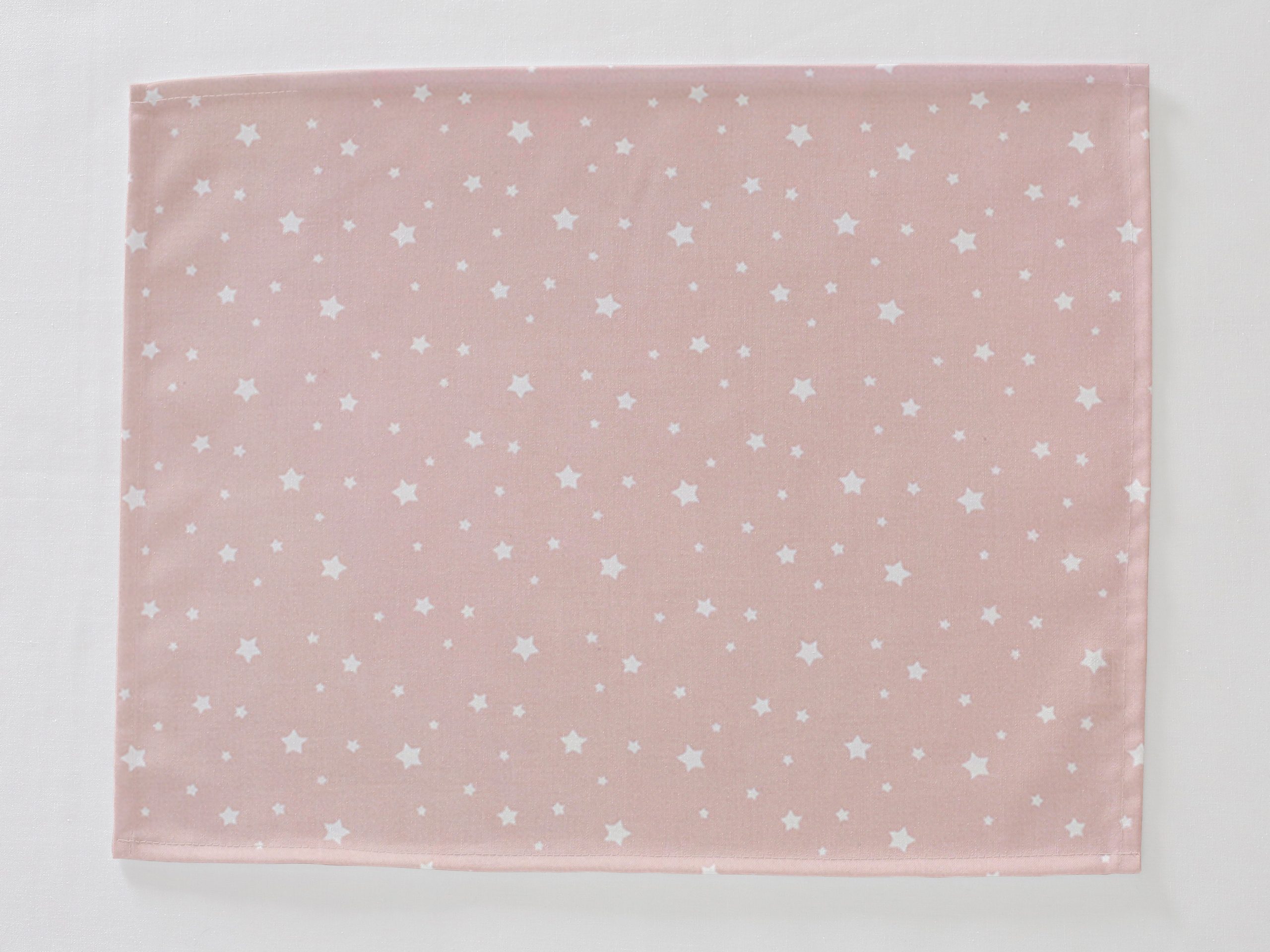 Bavlněné prostírání bílé hvězdičky na starorůžové značky Škodák