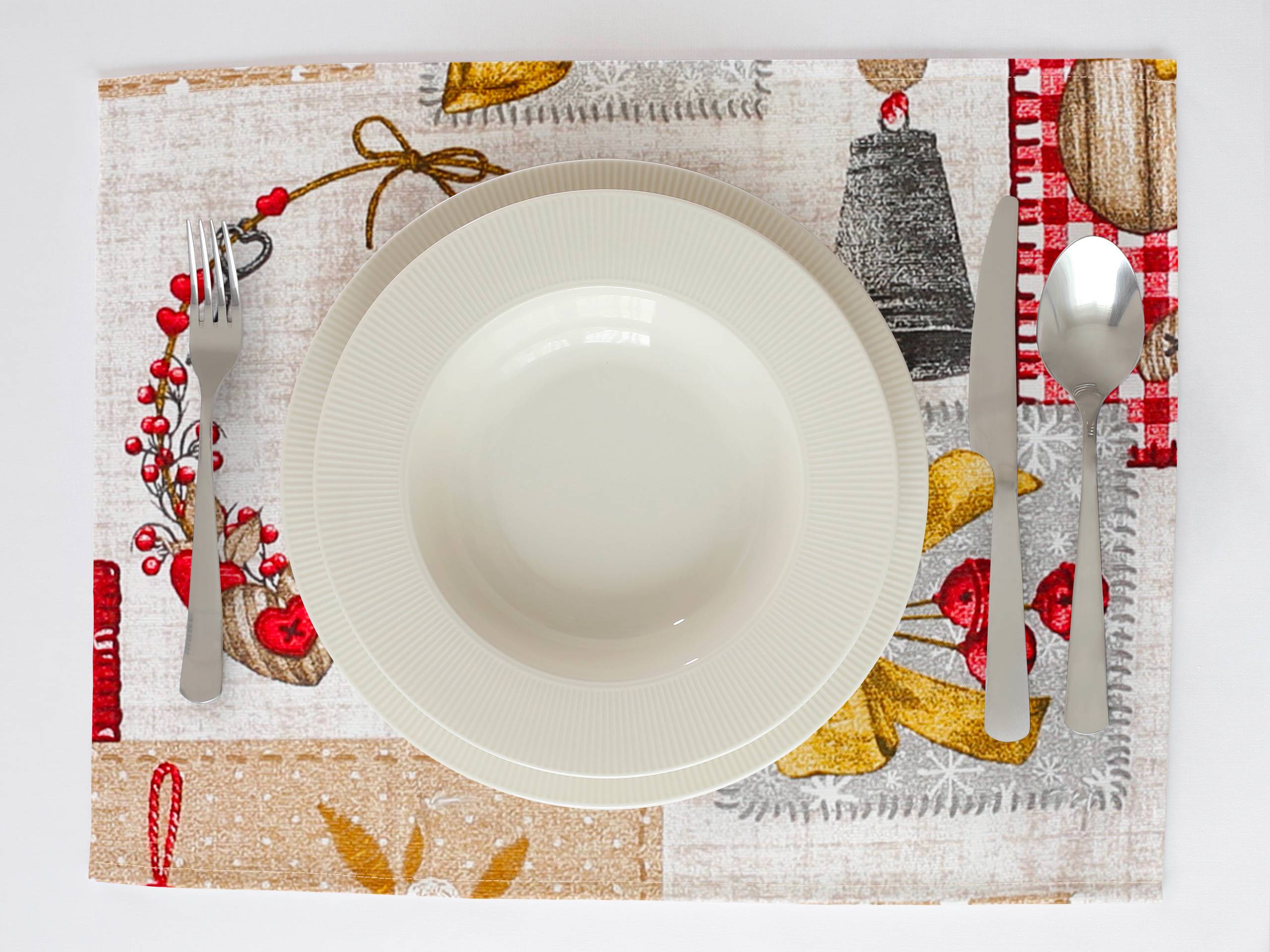 Dekorační prostírání Loneta vánoce se zvonečkem značky Škodák