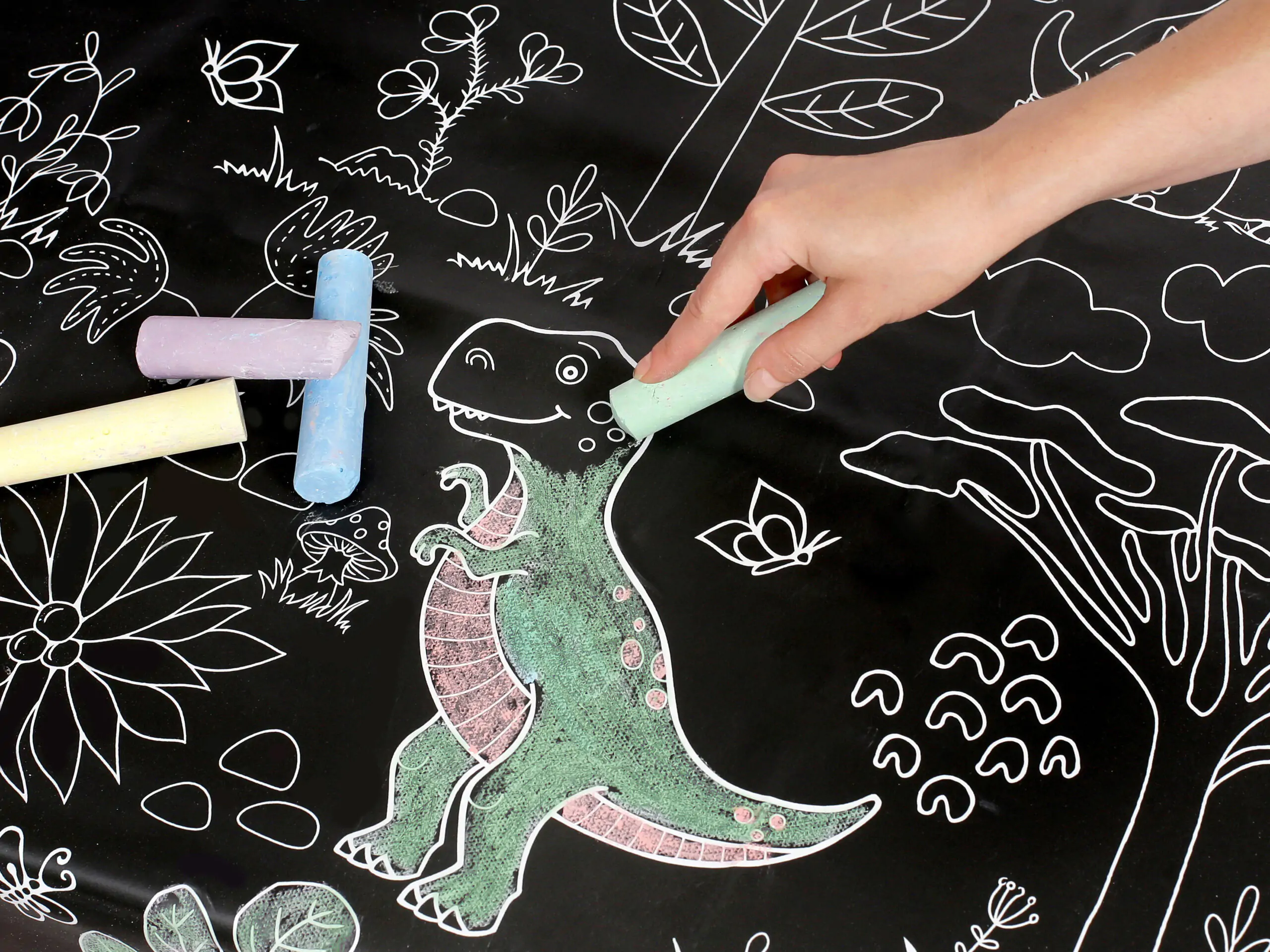 PVC ubrusovina tabulová černá DINO značky Škodák.