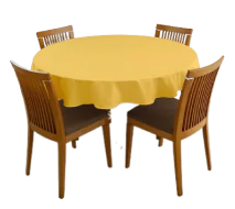 Kulaté ubrusy - jednobarevné