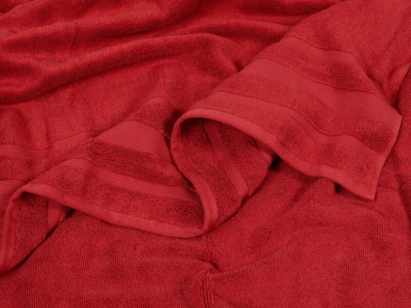 Luxusní froté ručník / osuška červená terakota značky Škodák