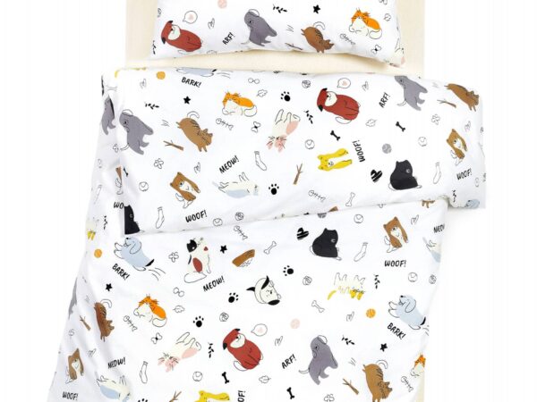 Bavlněné povlečení pejsci na bílé značky Škodák