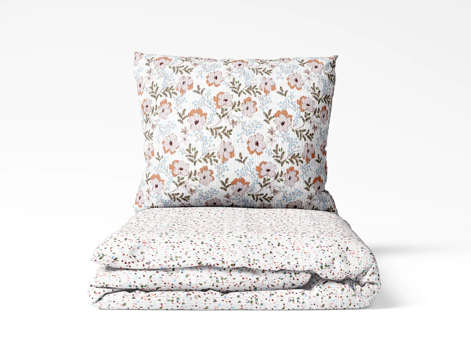 Krepové povlečení hnědé květy/ zrní značky Škodák