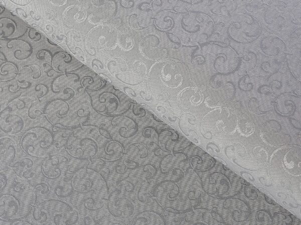 Jednobarevný TEFLON zámecký vzor šedá metráž Škodák