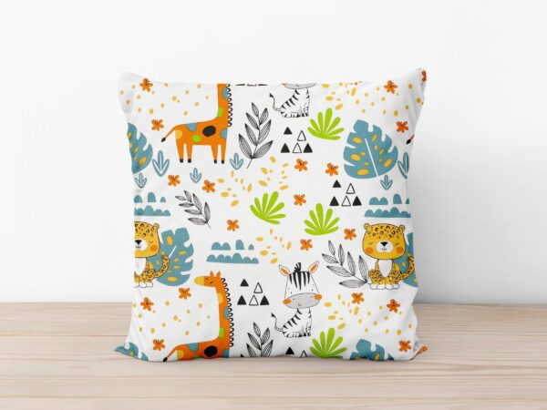 Bavlněný povlak na polštář malované safari značky Škodák