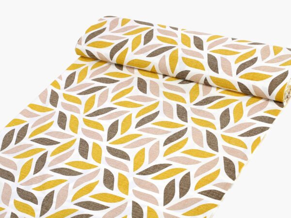 Bavlněná látka podzimní vintage listy metráž značky Škodák.