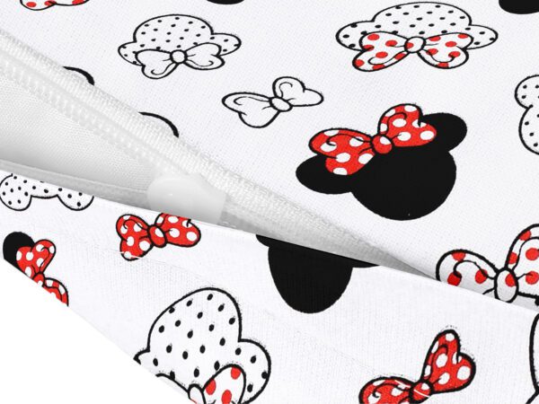 Dětský bavlněný povlak na polštář Mickey s mašlí na bílé značky Škodák