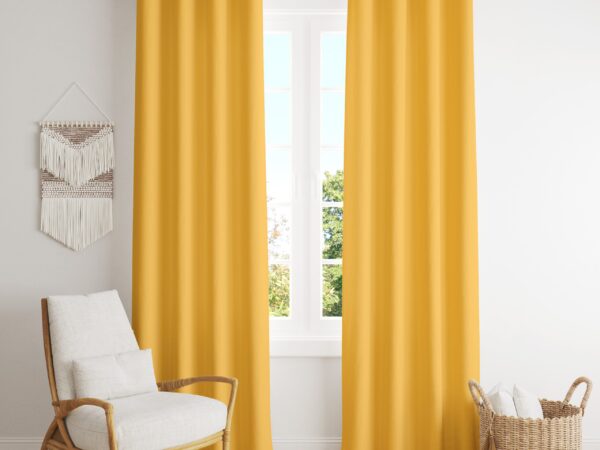 Dekorační závěs Rongo žlutý značky Škodák