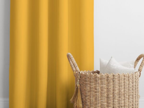 Dekorační závěs Rongo žlutý značky Škodák