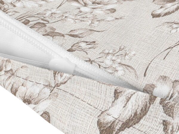 Povlak na polštář LONETA béžové květy značky Škodák