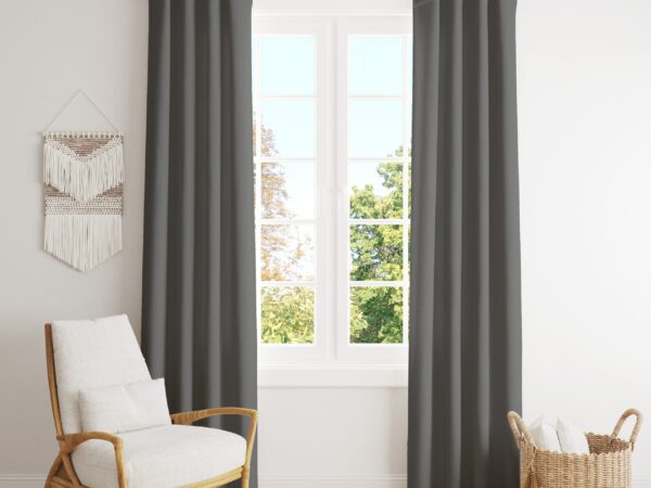 Dekorační závěs Loneta šedý značky Škodák