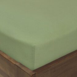 Dětské jersey napínací prostěradlo khaki do postýlky značky Škodák