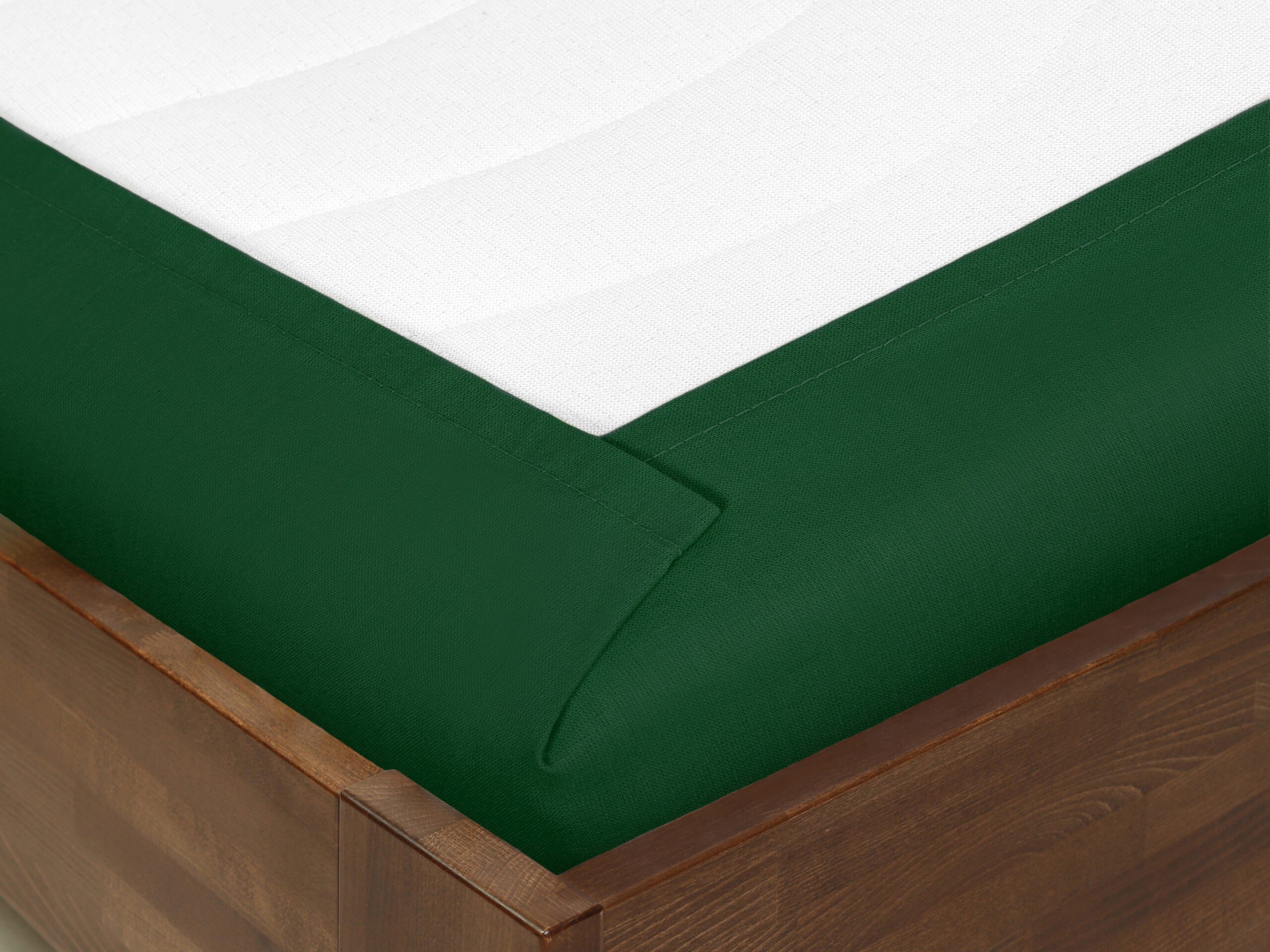 Prostěradlo bavlněná plachta tmavě zelená – do školky značky Škodák