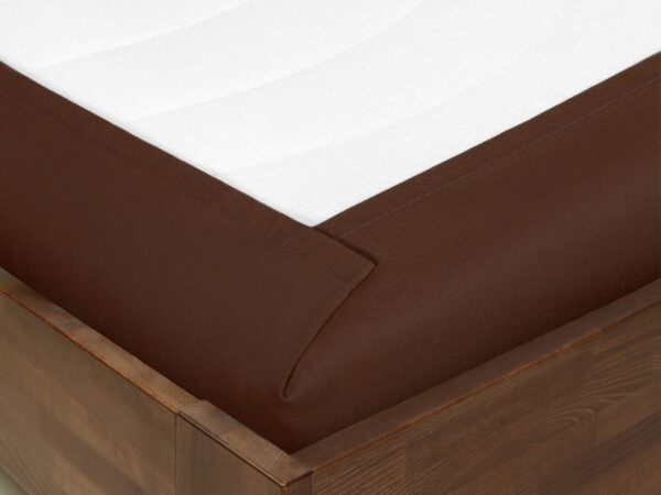 Prostěradlo bavlněná plachta tmavě hnědá – do školky značky Škodák