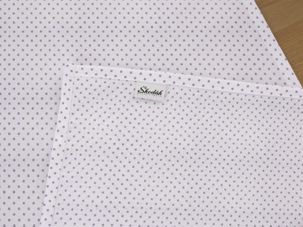 Bavlněný běhoun šedé puntíky na bílé značky Škodák