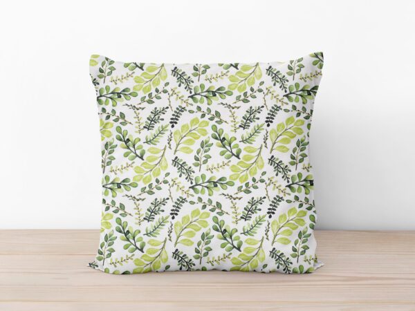 Povlak na polštář Loneta zelené lístečky značky Škodák