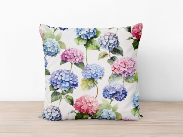 Povlak na polštář Loneta velké hortenzie značky Škodák