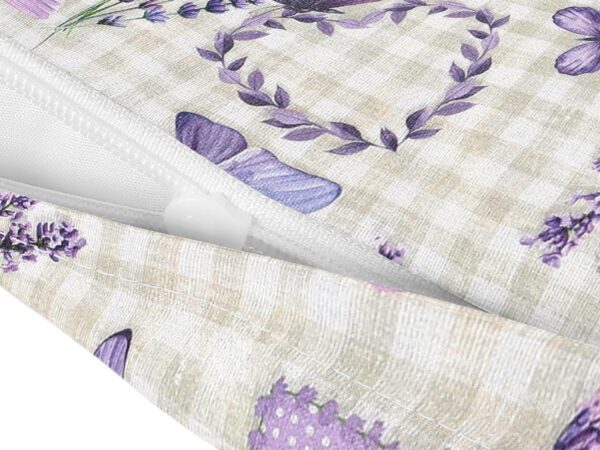 Povlak na polštář Loneta levandule, srdíčka, motýlci značky Škodák