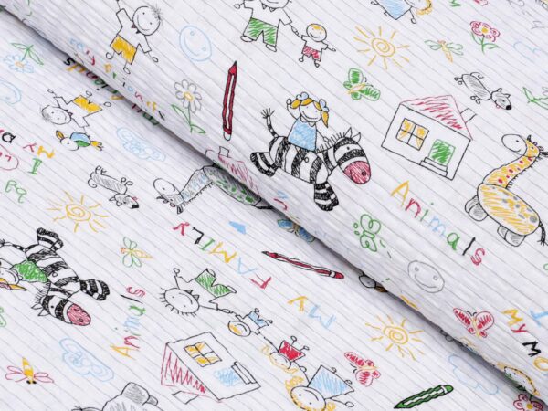 Krepové povlečení do školky omalovánky značky Škodák