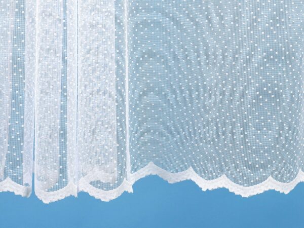 Žakárová záclona puntík vzor 101215 metráž značky Škodák