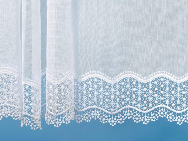 Žakárová záclona pavučinka vzor 125229 metráž značky Škodák