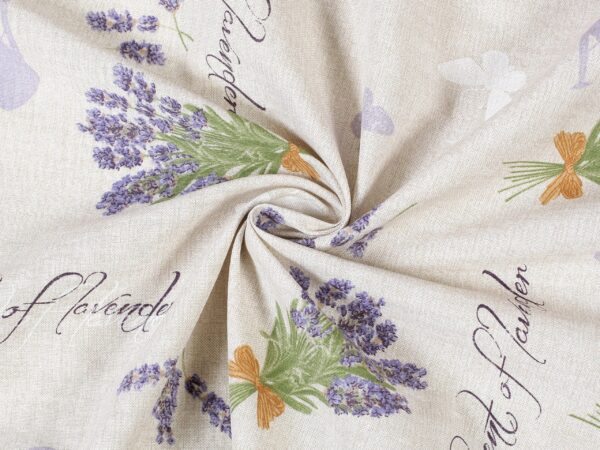 Dekorační látka LONETA trsy levandule metráž značky Škodák