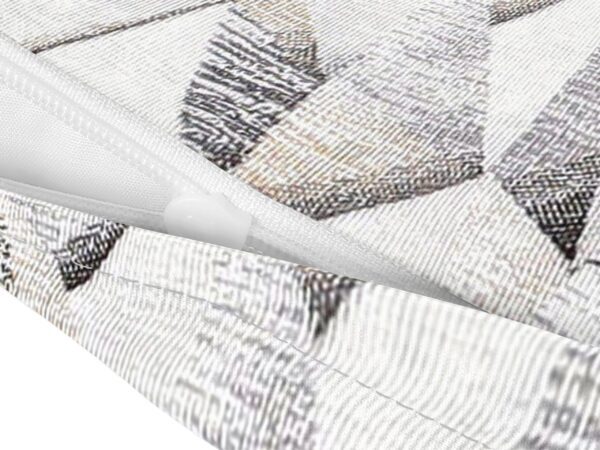 Povlak na polštář Loneta šedočerné geometrické tvary značky Škodák