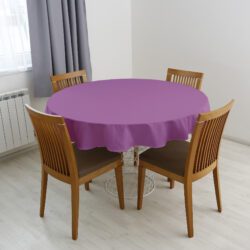 Kulatý ubrus Loneta levandulový značky Škodák