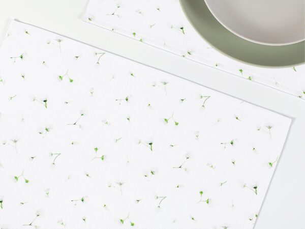 Prostírání Loneta drobné kvítky na bílé značky Škodák