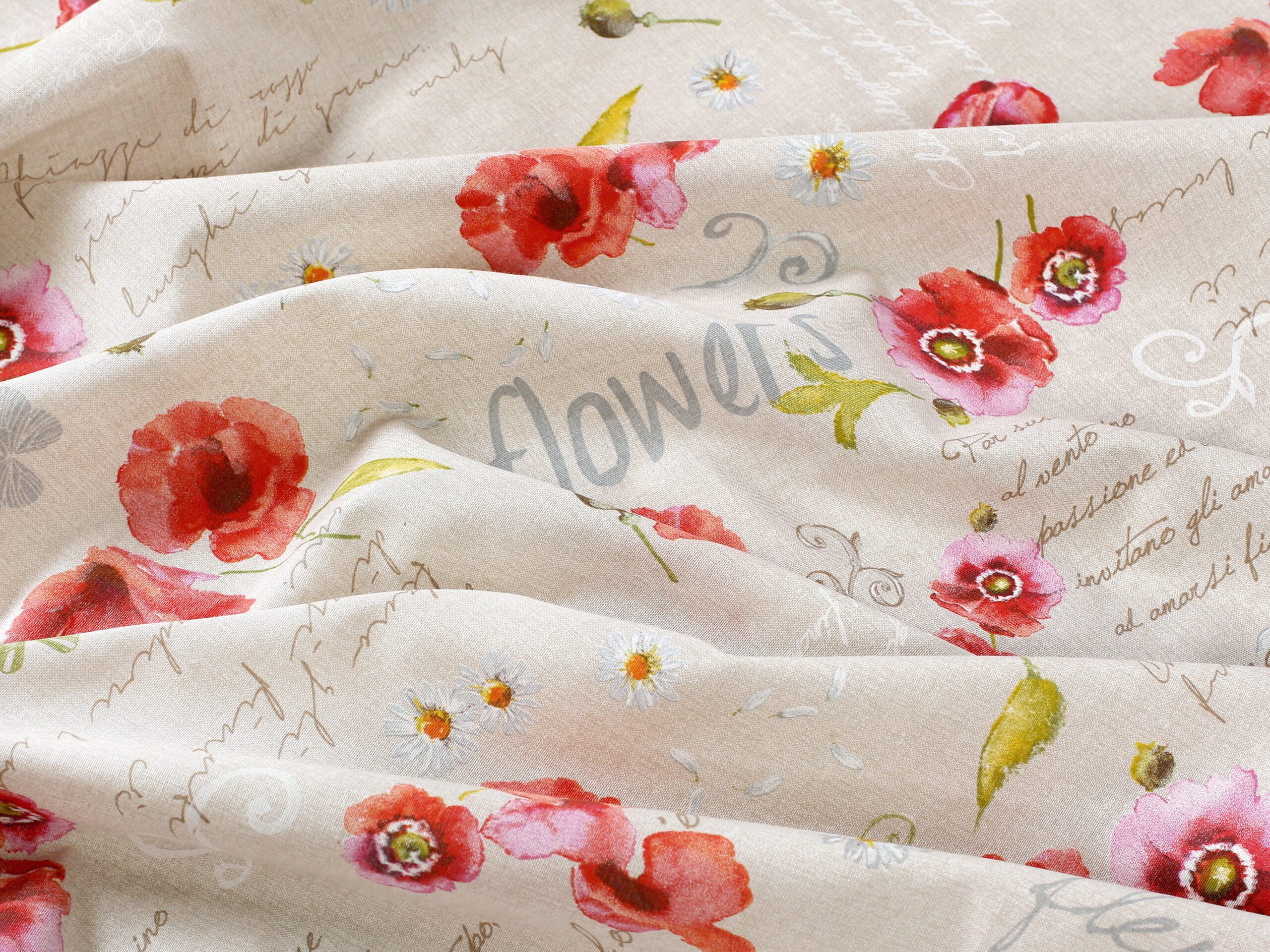 Dekorační látka LONETA vlčí mák metráž značky Škodák