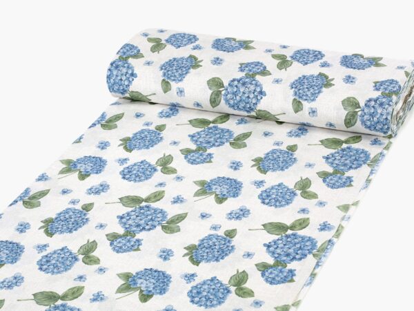 Dekorační látka LONETA hortenzie modrá metráž značky Škodák