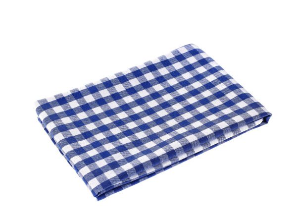 Bavlněná utěrka z kanafasu modro-bílá 50x70 cm značky Škodák